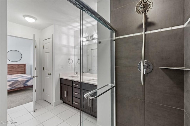2280 City View Dr, Cleveland, OH 44113 - bathroom with tile patterned floors and vanity
