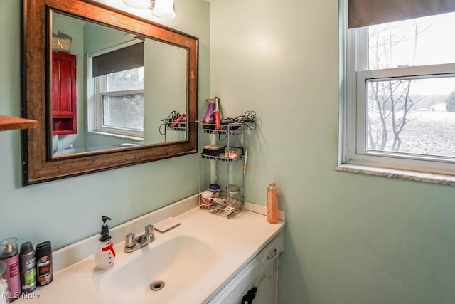 bathroom with vanity