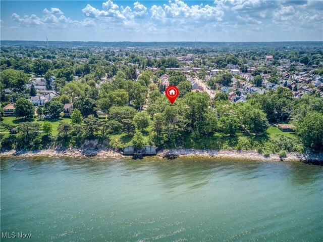 17728 Windward Rd, Cleveland, OH 44119 - aerial view of property and surrounding area featuring a large body of water
