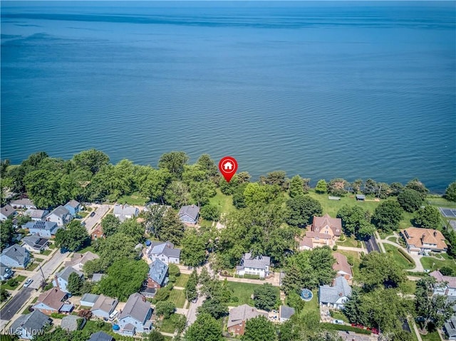 17728 Windward Rd, Cleveland, OH 44119 - aerial overview of property's location featuring nearby suburban area and a large body of water