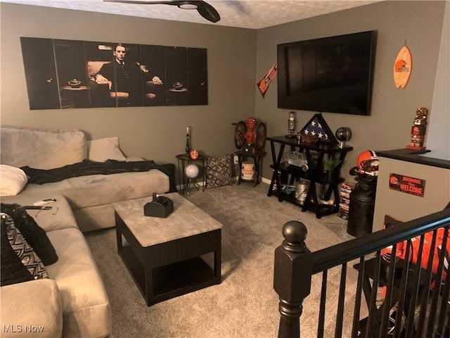 1145 Cookhill Cir, Akron, OH 44312 - living area featuring carpet and baseboards