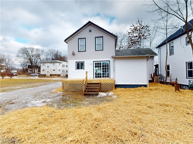 view of back of property