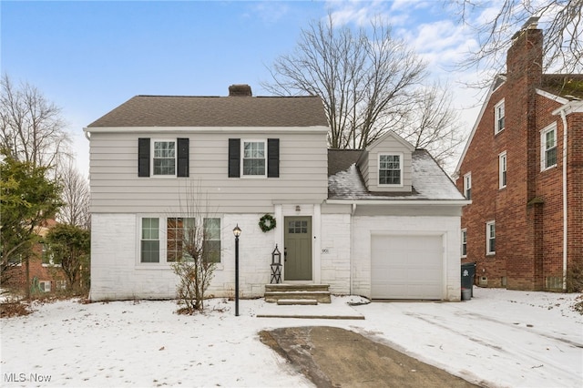 view of front of house featuring a garage