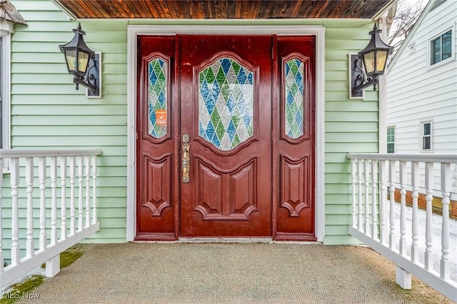 view of entrance to property