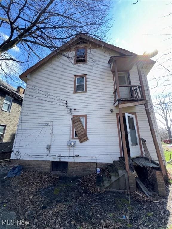 view of back of property