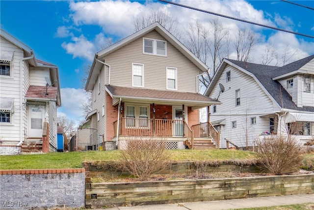 view of front of home featuring a porch