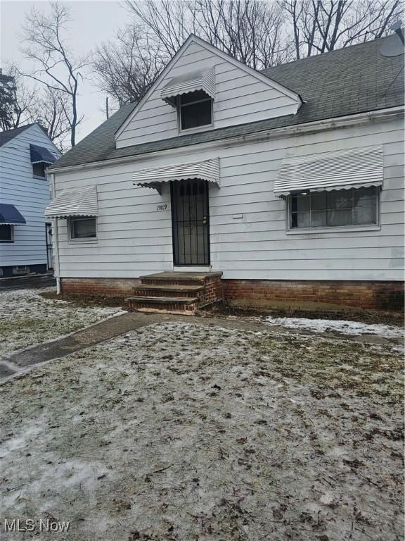 view of bungalow-style house