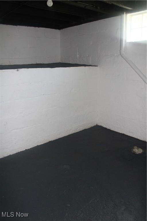 view of basement