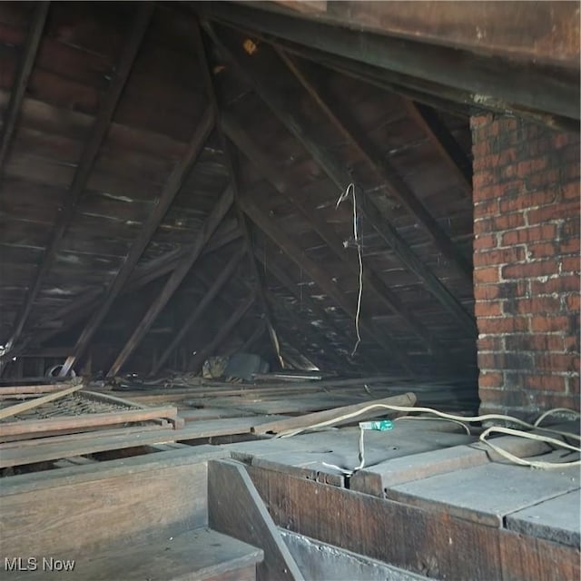 view of attic