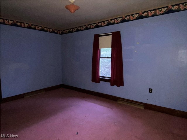 view of carpeted empty room