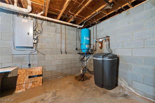 utility room with electric panel