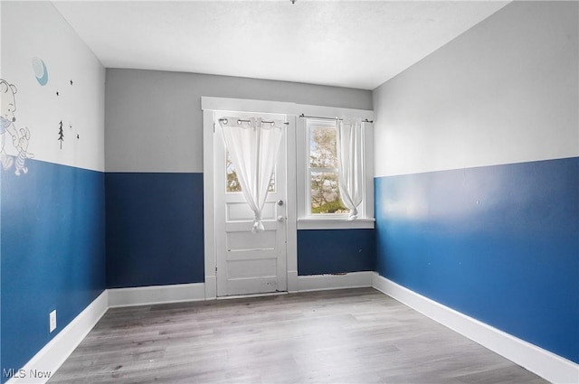 entrance foyer featuring light hardwood / wood-style floors