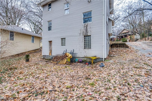 view of rear view of property