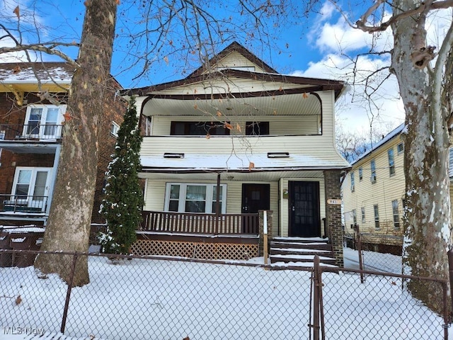 view of front of house with a porch