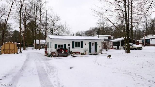 view of ranch-style home