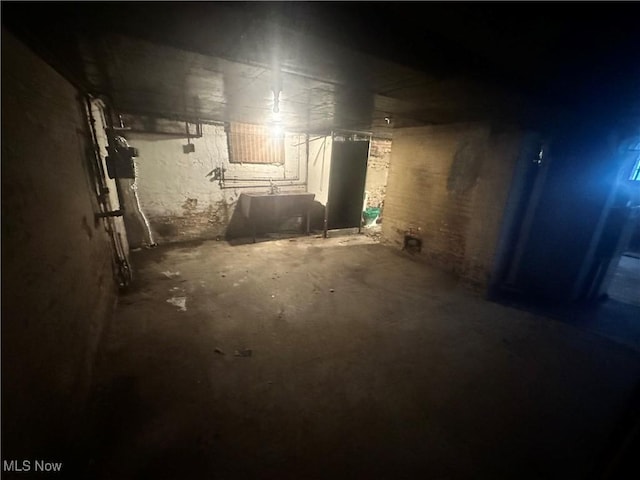 view of basement