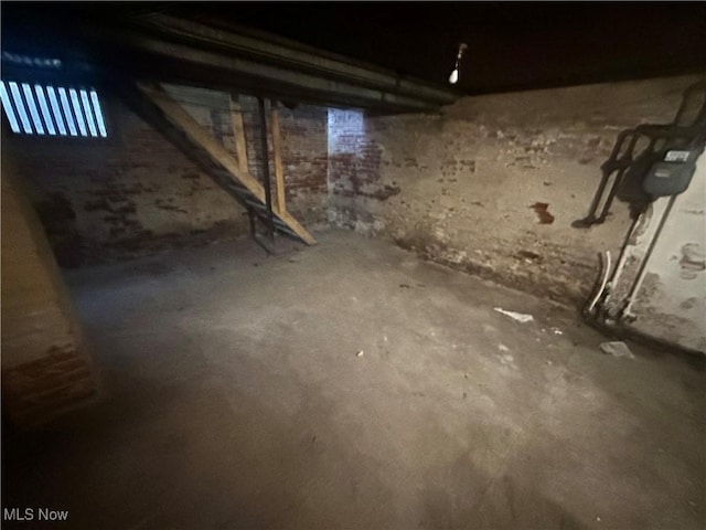 view of basement