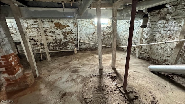 view of basement