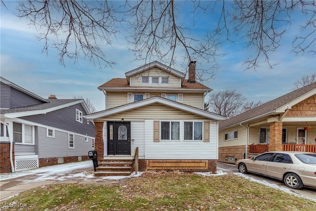 view of front of property