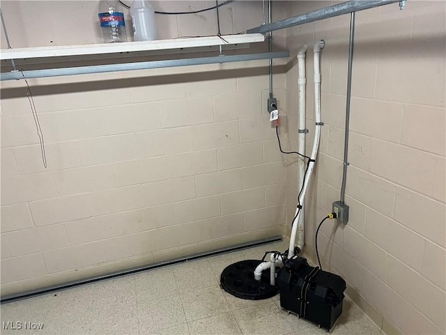 6695 Clingan Rd Unit 26, Poland, OH 44514 - basement with concrete block wall