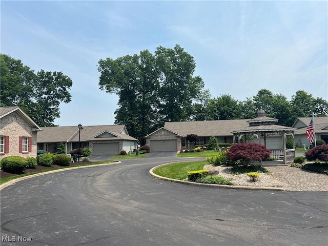 6695 Clingan Rd Unit 26, Poland, OH 44514 - ranch-style home featuring a gazebo, driveway, and a detached garage