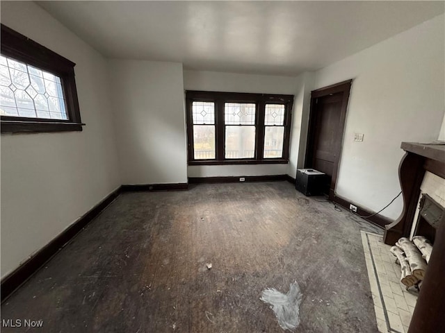 view of unfurnished living room