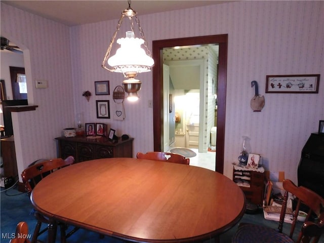 view of dining space