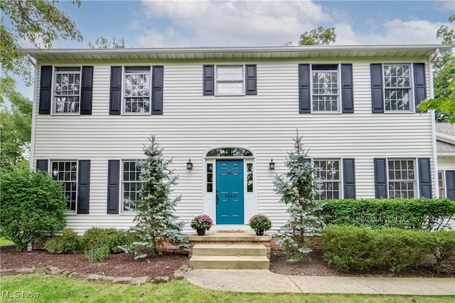 view of colonial home