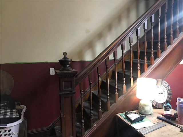 view of staircase