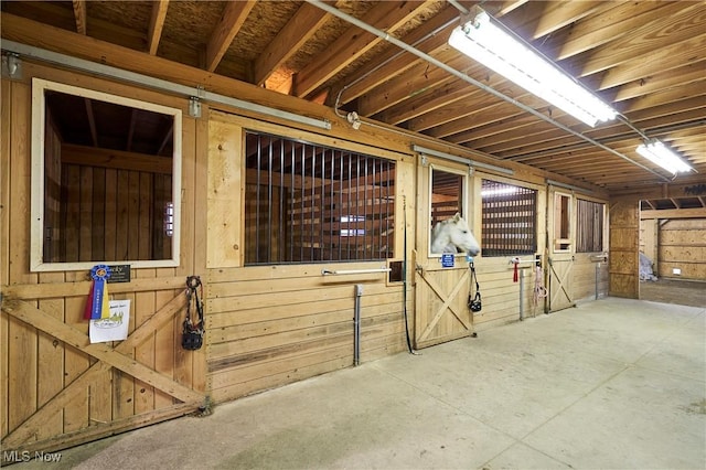 view of horse barn