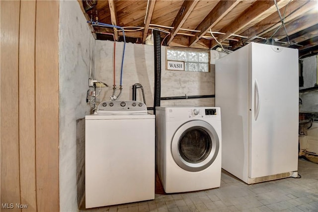 laundry area with washer and clothes dryer