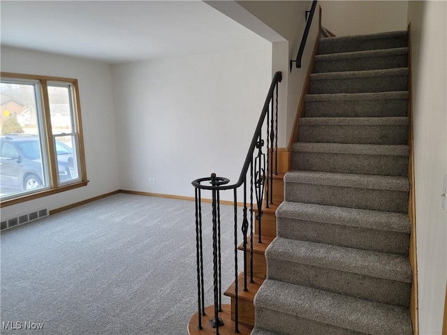 stairs with carpet