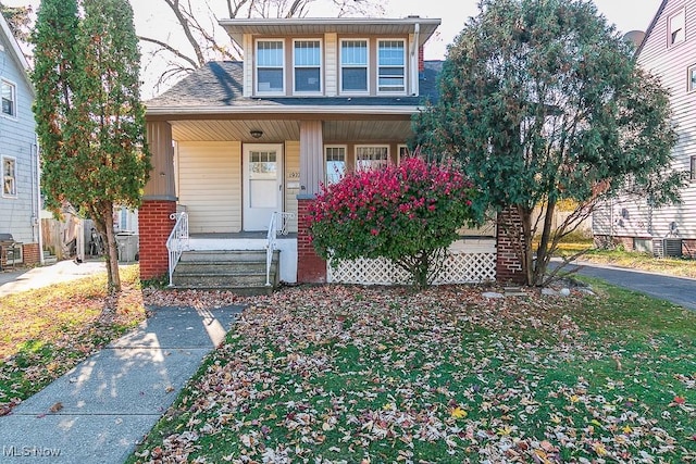 view of front of house featuring covered porch