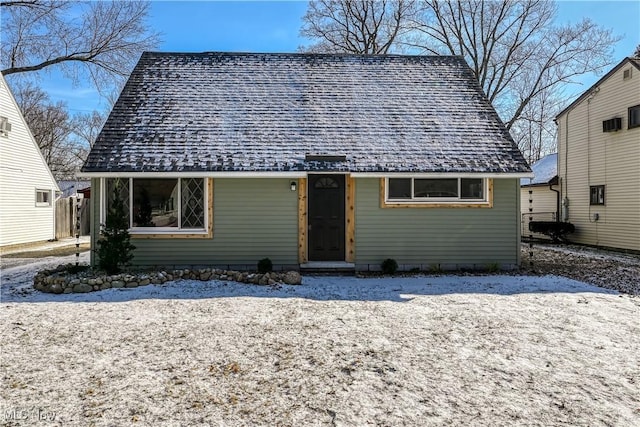 view of bungalow