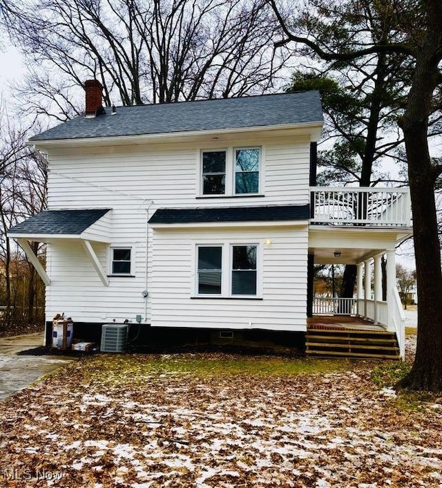 view of back of property