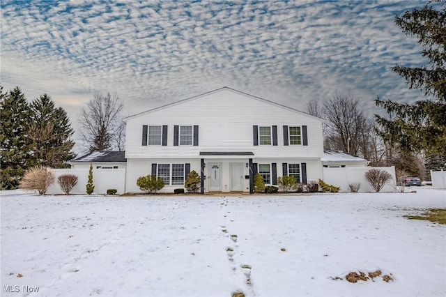 view of front of home