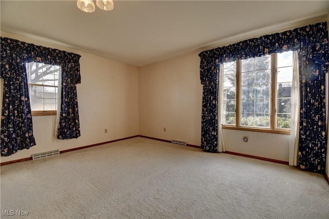 view of carpeted empty room