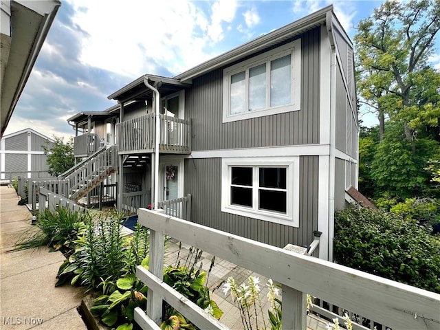 exterior space with a balcony