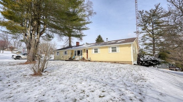 view of front of home