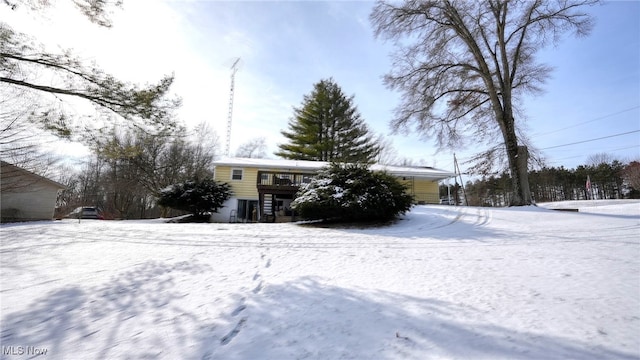 view of front of home