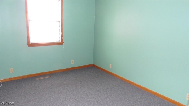 view of carpeted empty room