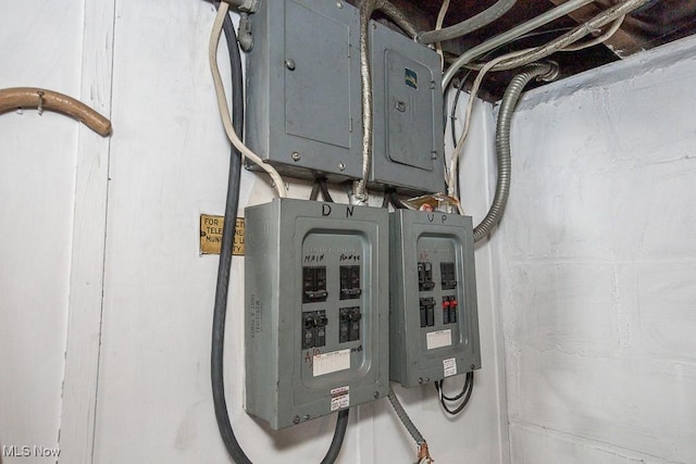 utility room with electric panel