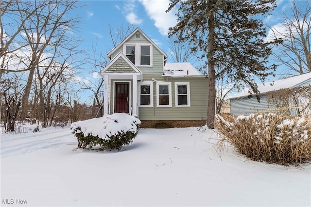 view of front of home