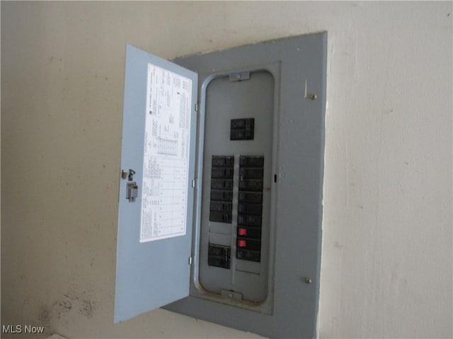 utility room with electric panel