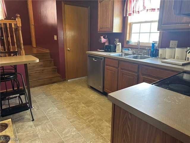 kitchen featuring sink and dishwasher