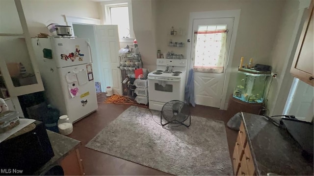 kitchen with white appliances