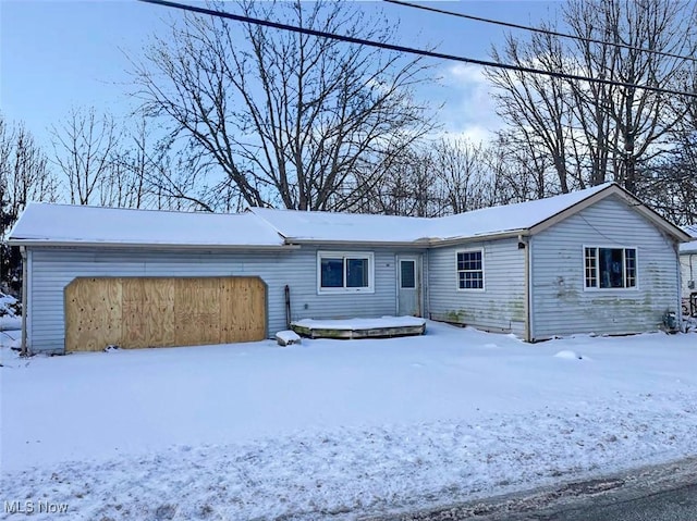 view of front of home