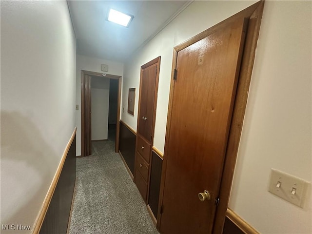 1425 Flint Ridge Rd, Hopewell, OH 43746 - hall featuring dark carpet