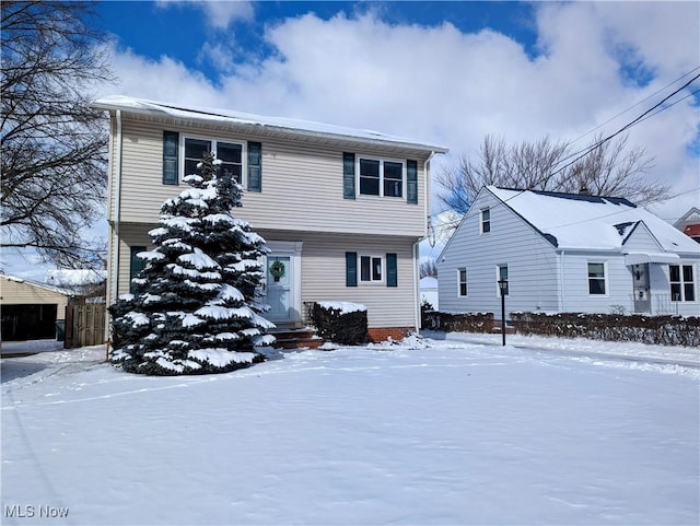 view of front of home