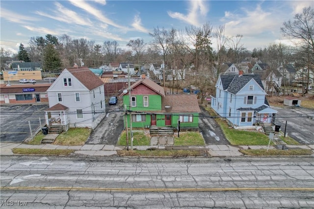 aerial view featuring a residential view